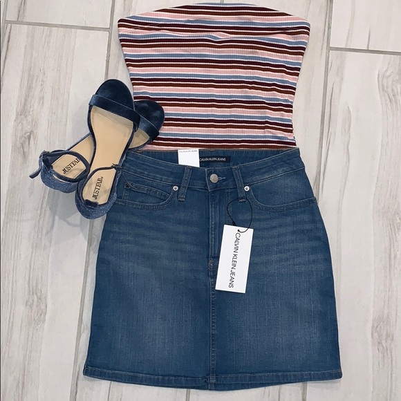 Calvin Klein Dresses & Skirts - Calvin Klein jean skirt